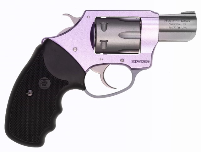 CHARTER ARMS LAVENDER LADY .22 LR ALUMINUM 8 SHOT 2IN FIXED STANDARD LAVENDER STAINLESS STEEL 52240 - Taurus Savings